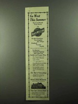 1922 Chicago &amp; North Western Railway Ad - Go West - £14.48 GBP