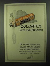 1922 Colgate's Toothpaste Ad - Safe and Efficient - $18.49