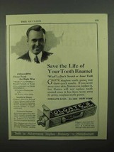 1922 Colgate's Toothpaste Ad - Save Your Tooth Enamel - $18.49