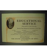 1932 State University of Iowa Ad - Educational Service - £14.78 GBP