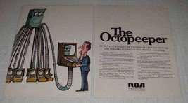 1969 2-page RCA Video Terminal Ad - The Octopeeper - $18.49