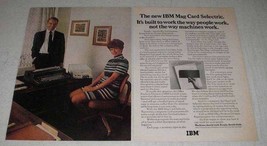 1969 IBM Mag Card Selectric Typewriter Ad - $18.49