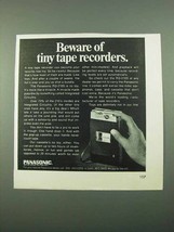 1969 Panasonic RQ-210S Tape Recorder Ad - Beware - $18.49