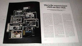 1969 Polaroid Camera Ad - Model 360, 350, 340, 330, 320 - £14.54 GBP