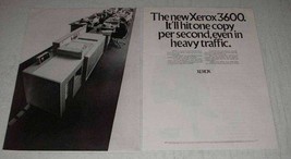 1969 Xerox 3600 Copier Ad - Hit One Copy Per Second - £14.27 GBP