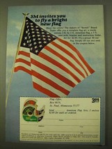 1970 3M Scotch Tape Ad - Fly a Bright New Flag - $18.49