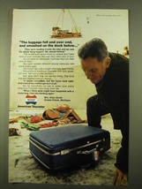 1970 American Tourister Luggage Ad - Smashed On Dock - $18.49