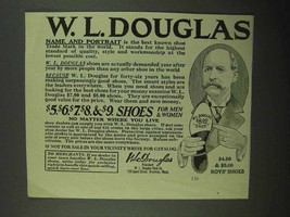 1923 W.L. Douglas Shoes Ad - Name and Portrait - £14.62 GBP