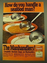 1970 Campbell's Manhandlers Soup Ad - Oyster Stew - $18.49