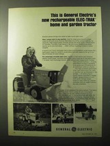 1970 G.E. Elec-Trak Home and Garden Tractor Ad - £14.78 GBP