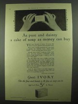 1926 Ivory Soap Ad - Pure and Dainty a Cake - $18.49