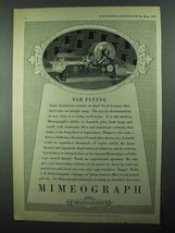 1931 A.B. Dick Mimeograph Ad - Far Flying - £14.44 GBP