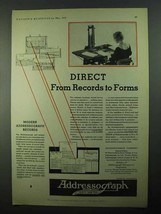 1931 Addressograph Company Ad - From Records to Forms - £14.44 GBP