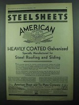 1931 American Sheet and Tin Plate Company Ad - £14.58 GBP