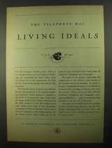 1931 AT&amp;T Telephone Ad - Has Living Ideals - $18.49