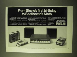 1970 RCA Cassette Tape Recorders Ad - Stevie's Birthday - $18.49
