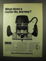 1970 Sears Router Model 2507 Ad - What Does Router Do? - $18.49