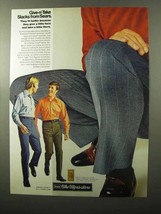 1970 Sears Give-n'-Take Slacks Ad - $18.49