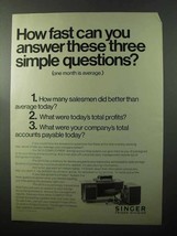 1970 Singer Friden 5610 Computyper Ad - How Fast - £14.48 GBP