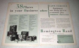 1931 Remington Rand Safe-Cabinet Equipment Ad - $18.49