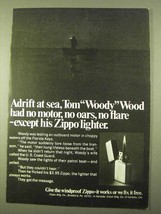 1970 Zippo Cigarette Lighter Ad - Adrift At Sea - $18.49