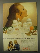 1971 Avon Prima Natura Ad - Returns Skin to Nature - $18.49