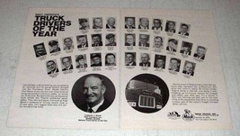 1969 Mack Trucks Ad - Truck Drivers of the Year - £14.53 GBP