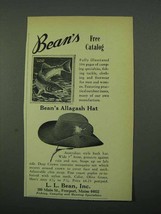 1969 L.L. Bean Allagash Hat Ad - £14.45 GBP