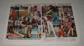 1969 Lee Leens and Lee-Prest Leesures Slacks Ad - $18.49