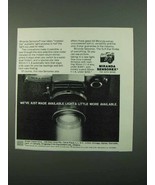 1969 Miranda Sensorex Camera Ad - Available Light - £14.78 GBP