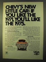 1971 Chevrolet Vega 2300 Ad - Chevy&#39;s New Little Car - £14.81 GBP