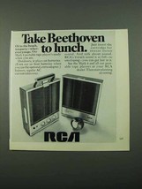 1969 RCA Mark 8 Portable Tape Player Ad - Beethoven - $18.49