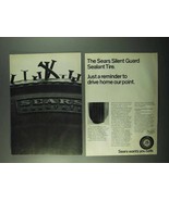 1969 Sears Silent Guard Sealant Tire Ad - Reminder - £14.78 GBP