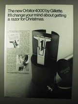 1971 Gillette Orbitor 4000 Razor Ad - Change Your Mind - $18.49