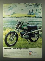 1971 Harley-Davidson Rapido Motorcycle Ad - Starchy - $18.49