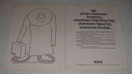 1969 Xerox Copiers Ad - Service Downtown Locations - £14.50 GBP