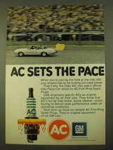 1970 AC Fire-Ring Spark Plug Ad - Sets The Pace - $18.49