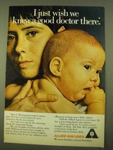 1970 Allied Van Lines Ad - Wish We Knew a Good Doctor - $18.49