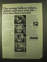 1970 Allstate Insurance Ad - Strange Balloon Inflates - $18.49