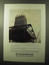 1970 America&#39;s Railroads Ad - NY World Trade Center - $18.49
