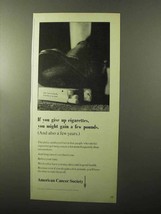 1970 American Cancer Society Ad - Give Up Cigarettes - £14.77 GBP