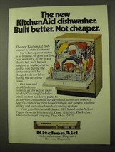 1971 KitchenAid Dishwashers Ad - Built Better - $18.49