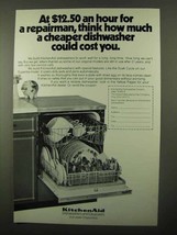 1971 KitchenAid Dish Washer Ad - Cheaper Could Cost - $18.49