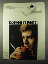 1971 Kent Cigarettes Ad - Coffee &#39;n Kent - $18.49
