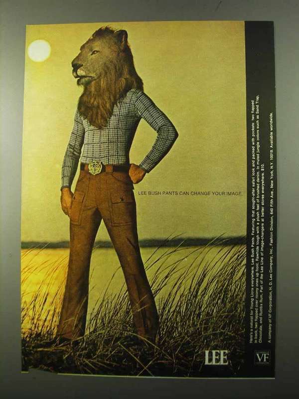1971 Lee Bush Pants Ad - Change Your Image - $18.49