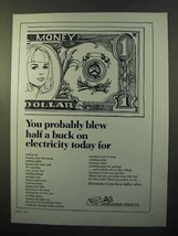 1970 Appalachian Power Ad - Blew Half a Buck On - £14.68 GBP