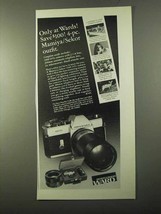 1971 Mamiya/Sekor 1000 DTL Camera Ad - Only at Wards - $18.49