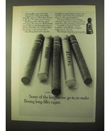 1970 Bering Cigar Ad - Imperial, Longfellow, Plaza - £14.78 GBP