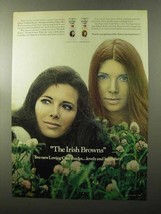 1970 Clairol Loving Care Hair Color Ad - Irish Browns - $18.49