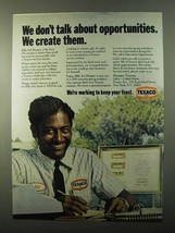 1971 Texaco Oil Ad - Don't Talk About Opportunities - £14.53 GBP